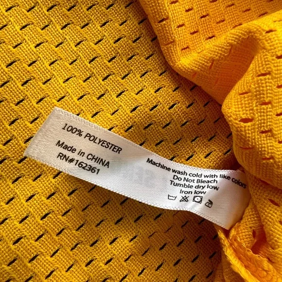 Full Send All Star Basketball Yellow Lakers Style Jersey Nelk Boys Men’s Size XL